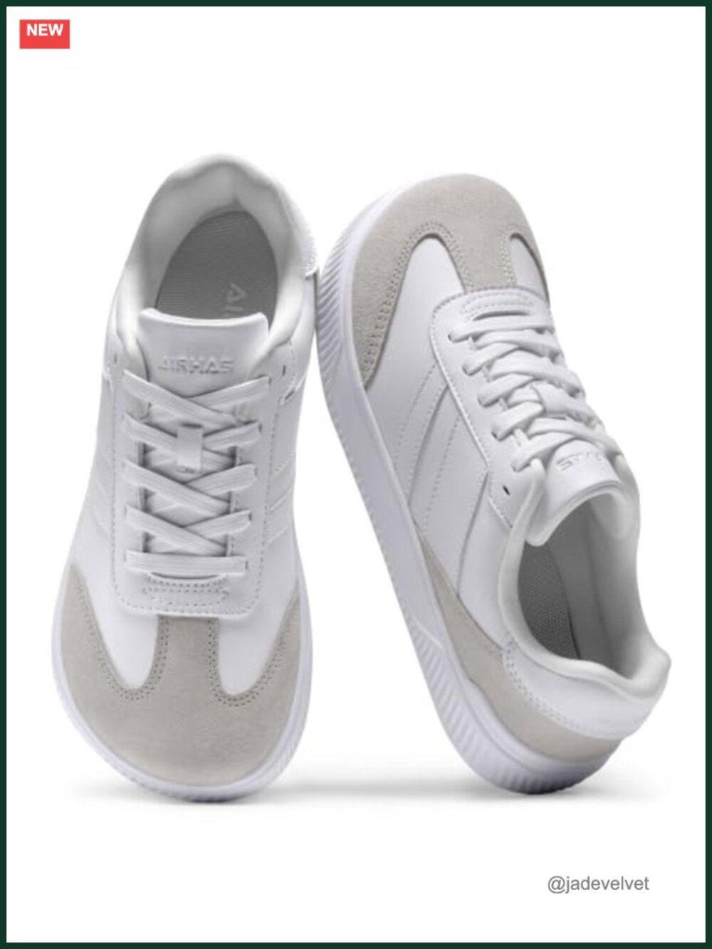 Women's Barefoot Sneakers Wide Toe Box Zero Drop Vegan Leather Walking Shoes
